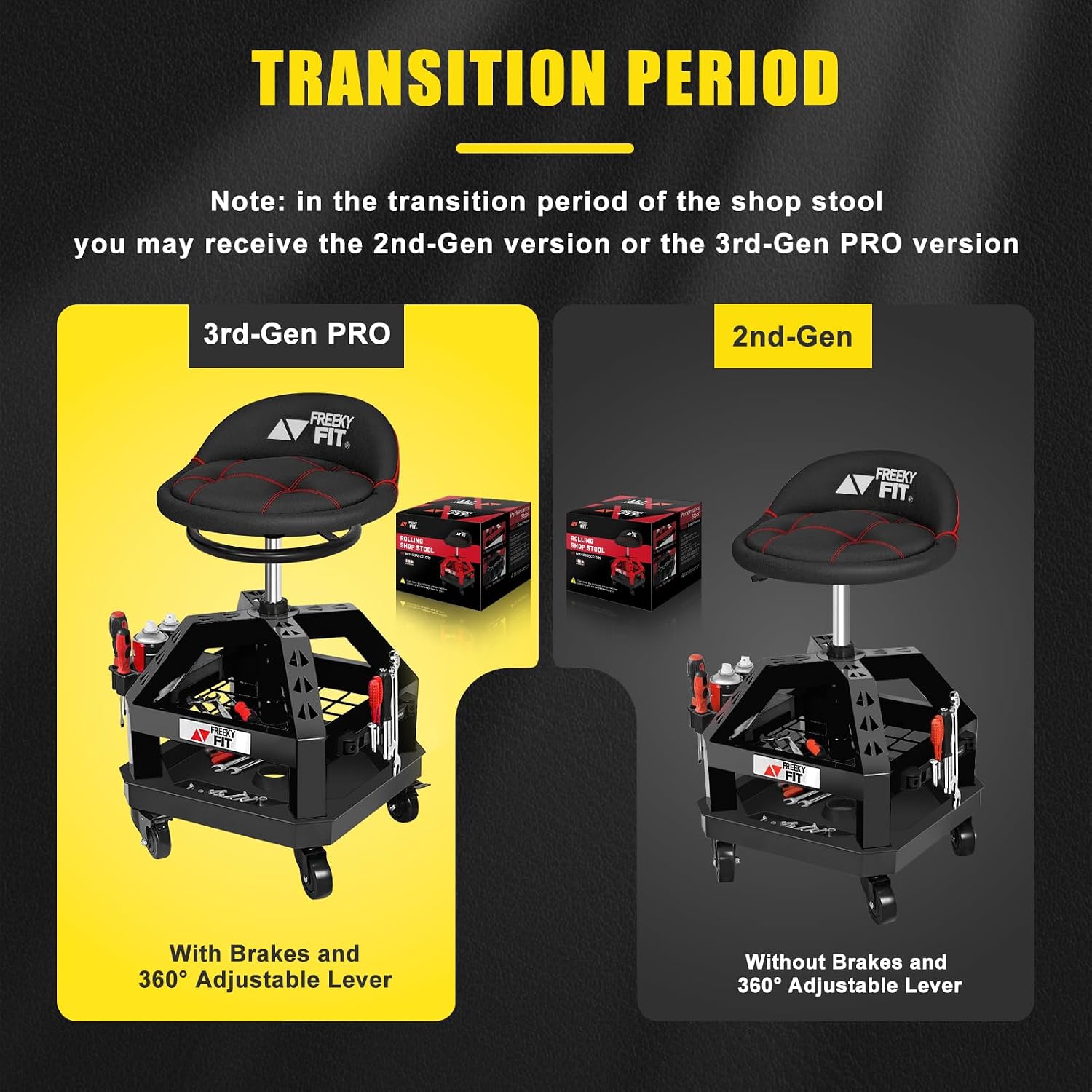 Rolling Shop Stools